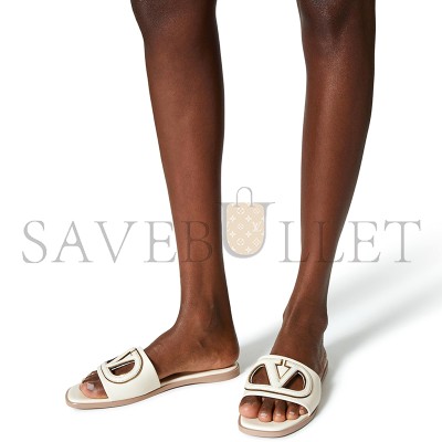 VALENTINO VLOGO CUT-OUT CALFSKIN SLIDE SANDAL WS0IB0RLL_B24